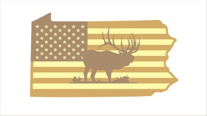 PA Wilds Elk Flag