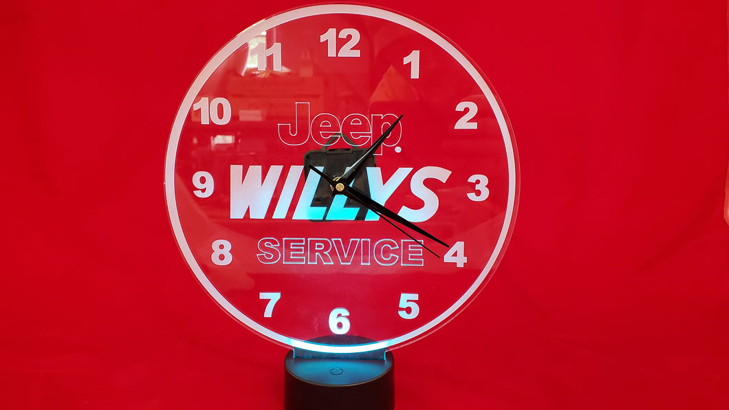 Jeep Willy Service Clock