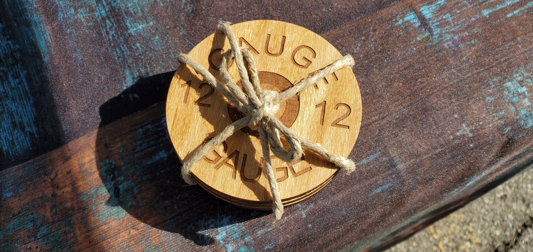 12 Gauge Shotgun Coasters