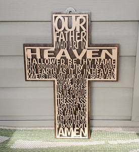 Lords Prayer Cross