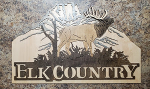 Elk Country - Elk SIgn.