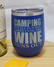 Load image into Gallery viewer, CAMPING - Stemless  Wine Tumbler