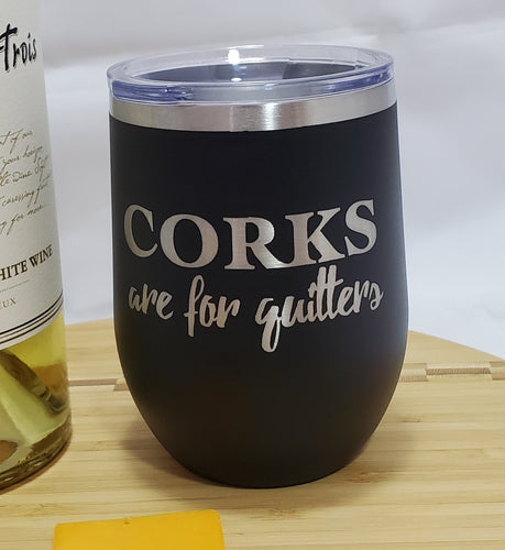 Corks for Quitters - Stemless Wine Tumbler