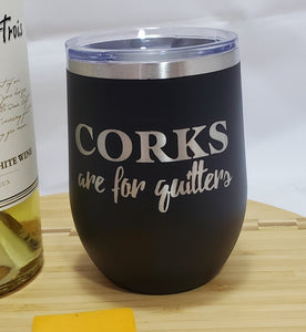 Corks for Quitters - Stemless Wine Tumbler