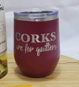 Corks for Quitters - Stemless Wine Tumbler