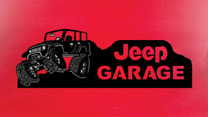 Jeep Garage Sign